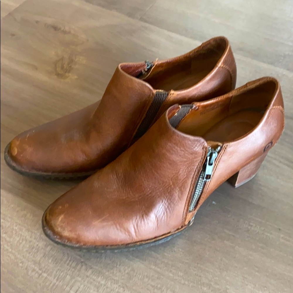 Born Leather Ankle Booties